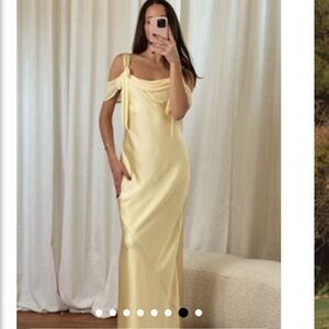 Show Me Your MuMu Yellow One Shoulder Dress